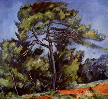  pine Oil Painting - The Great Pine Paul Cezanne woods forest
